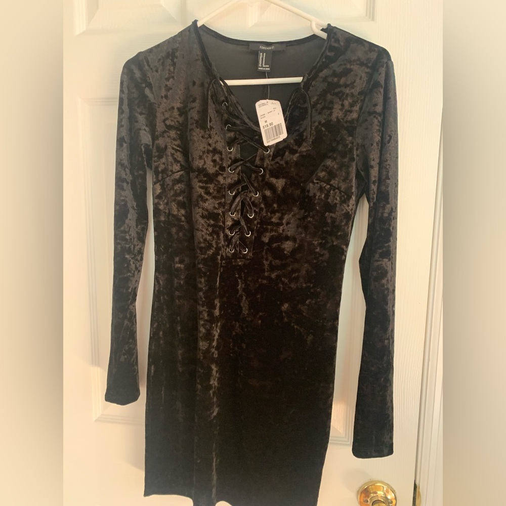 Forever 21 Velvet mini dress